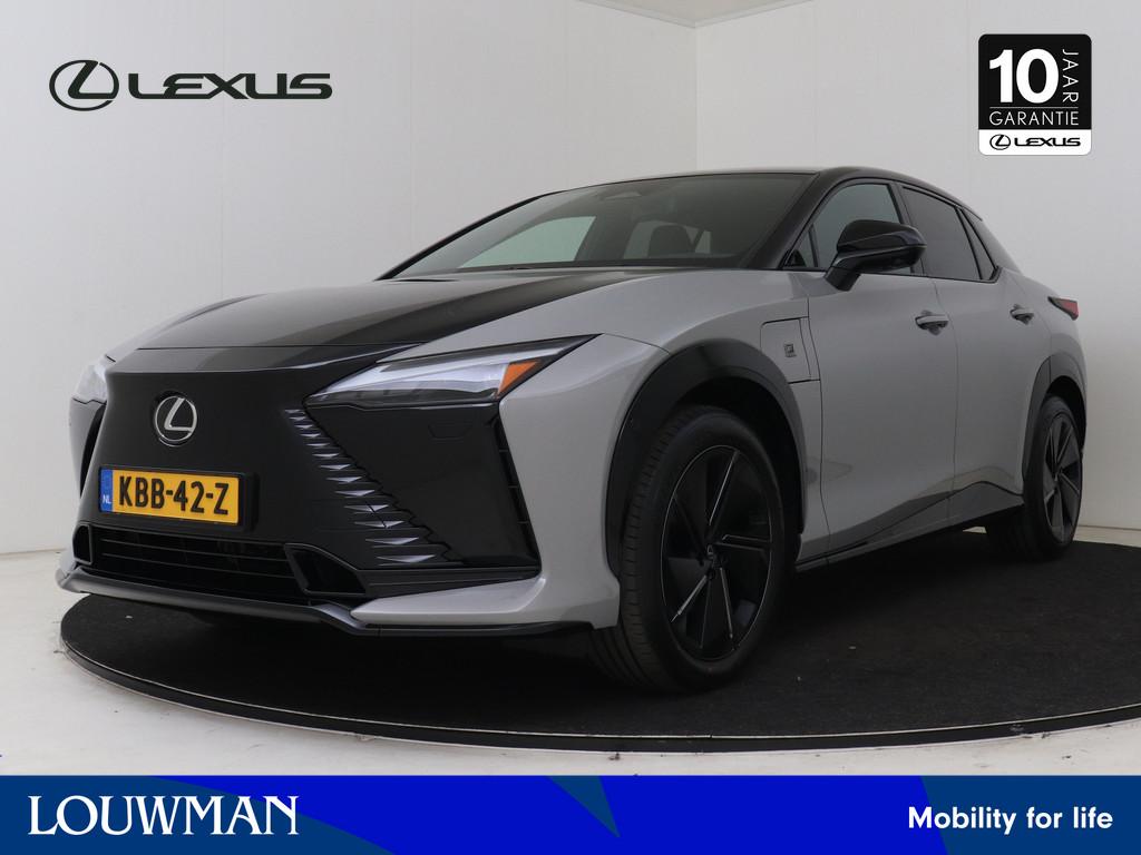 Lexus RZ 550e DIRECT 4 F SPORT 77 kWh | Mark Levinson | Pano, Automaat, 12 maanden, Zwart, Alcantara