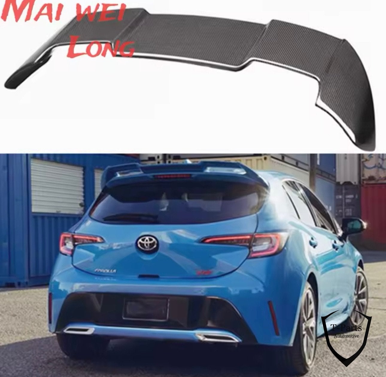 Toyota corolla dak spolier achter spoiler achterklep