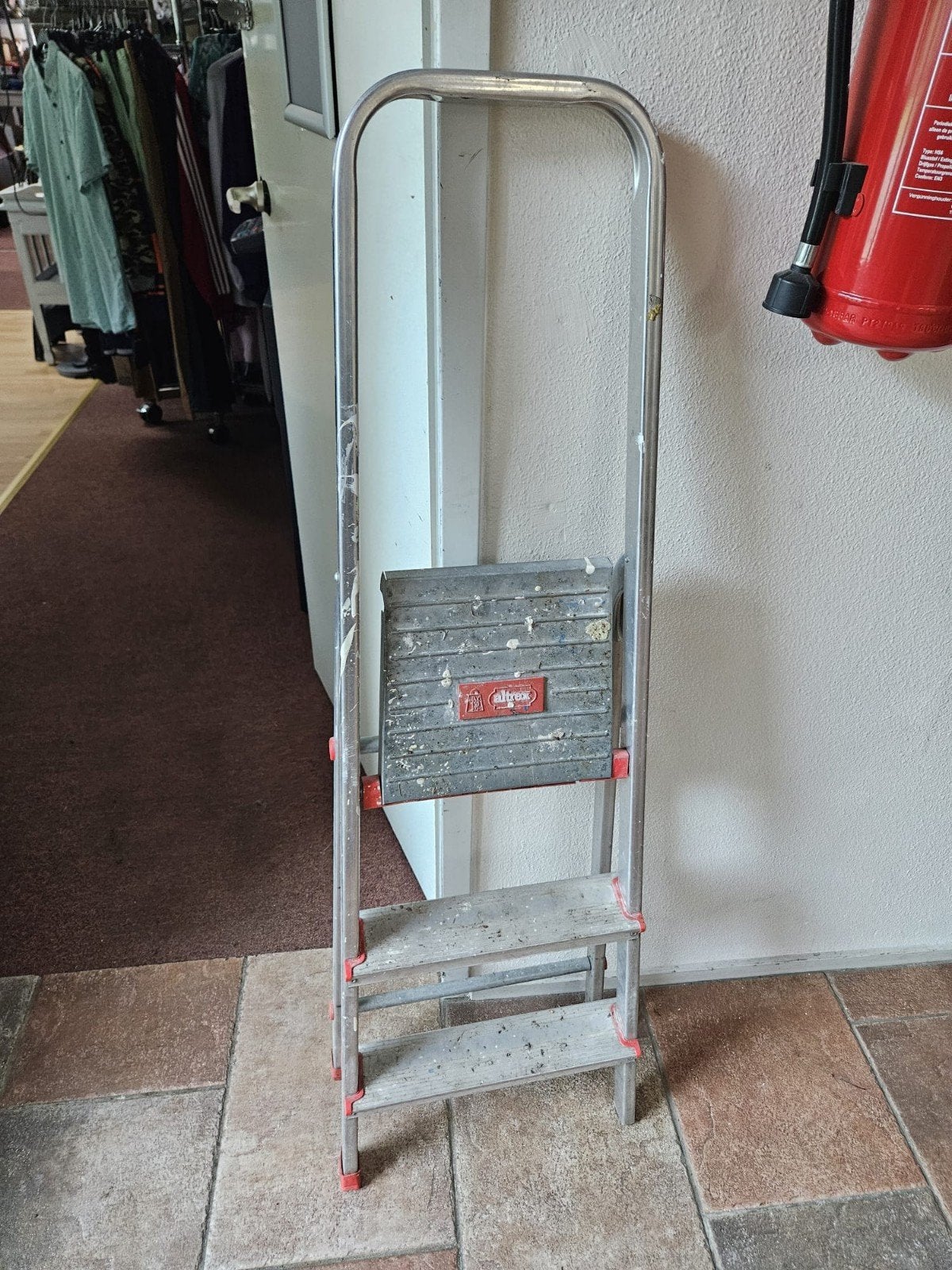 altrex trap, Ophalen, Minder dan 2 meter