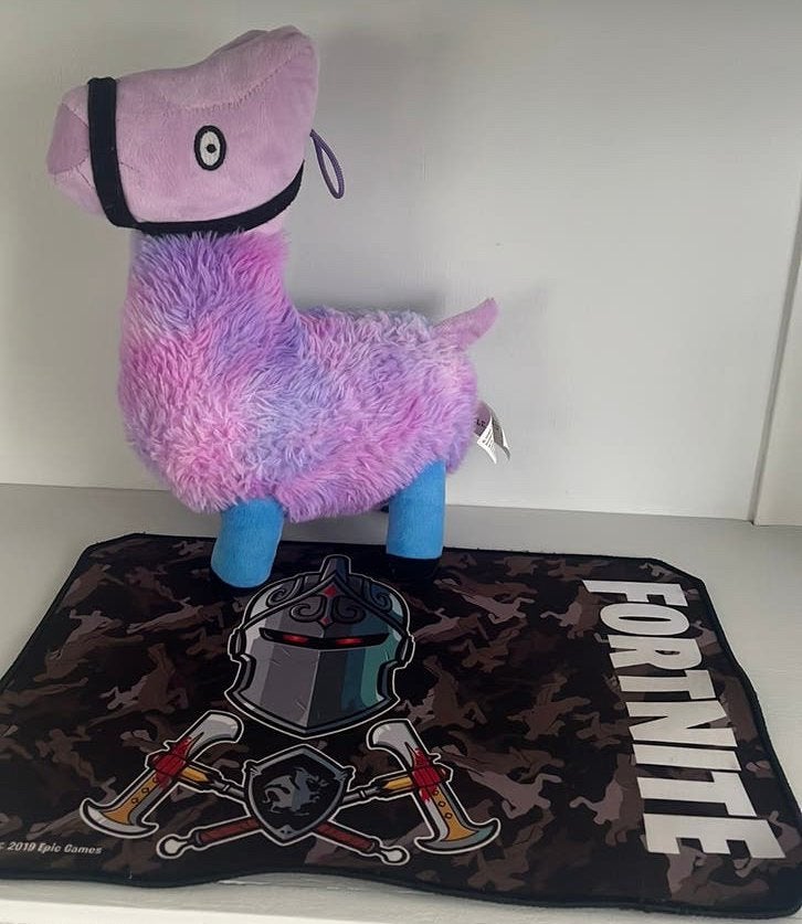 Fortnite lama knuffel en muismat, Ophalen, Zo goed als nieuw, Overige typen