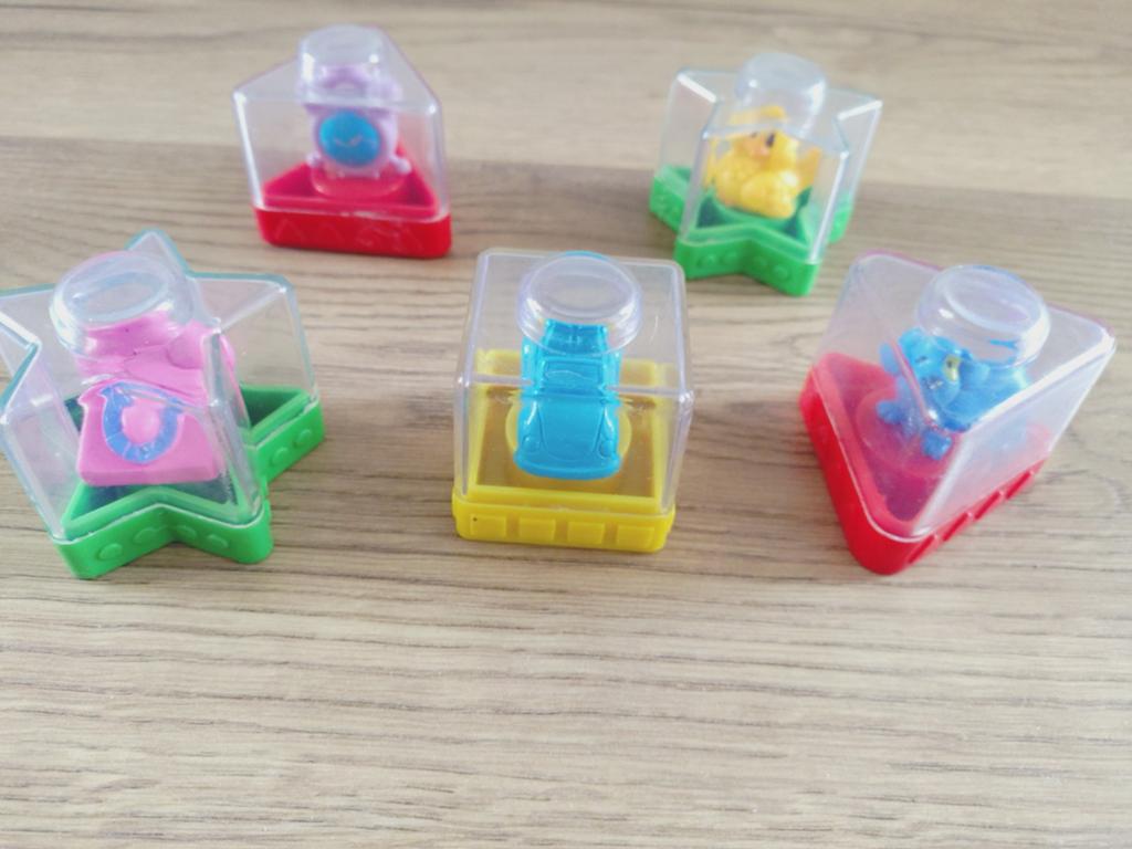 Fisher Price Peek a Blocks - Set van 5, Ophalen of Verzenden, Gebruikt, Overige typen