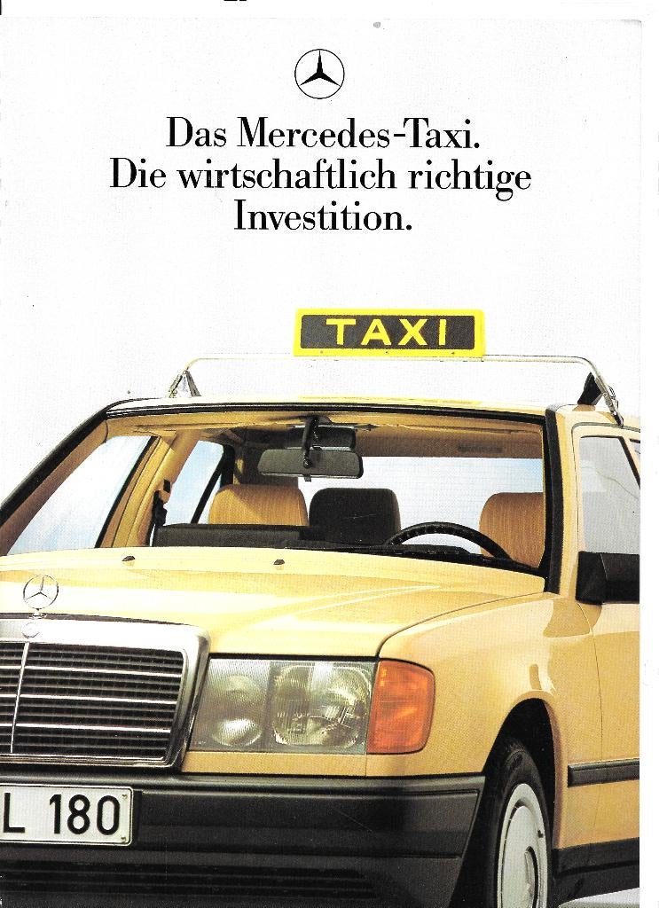 MERCEDES 200 SERIE TAXI,  1986, Ophalen of Verzenden, Zo goed als nieuw, Mercedes