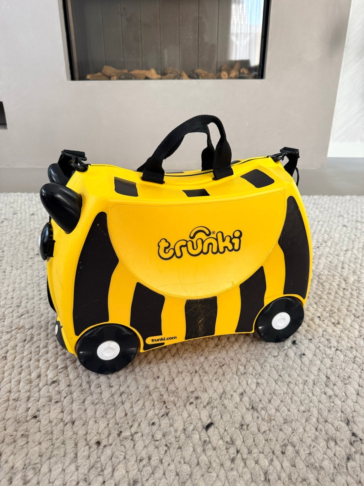 Trunki Kinderkoffer Bij - Handige Reiskoffer voor Kids, Ophalen, Gebruikt