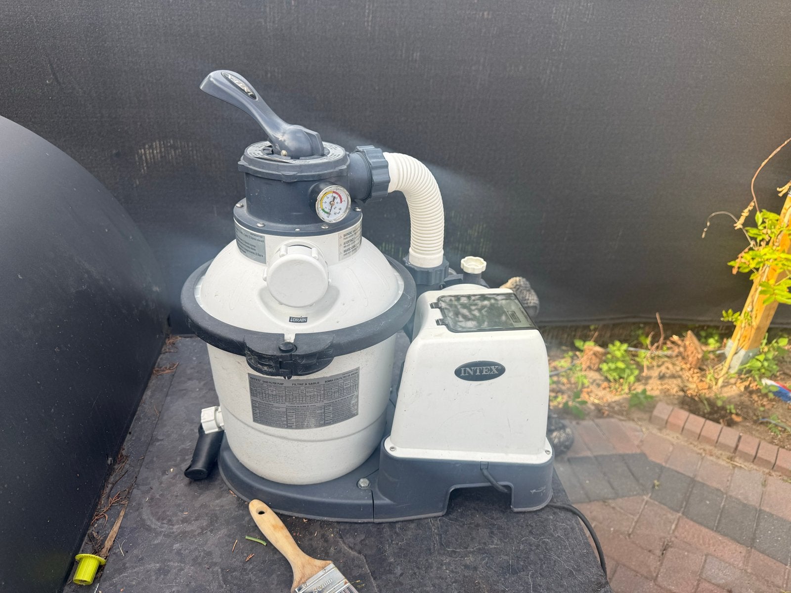 Intex SX1500 Zandfilterpomp - Werking onbekend, Tuin en Terras, Ophalen, Gebruikt, Zwembadpomp