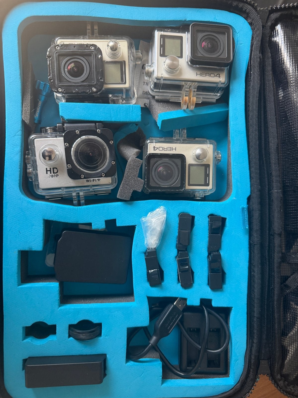 GoPro Hero 4 & HD Action Camera Set met Accessoires, Ophalen of Verzenden, Zo goed als nieuw, GoPro
