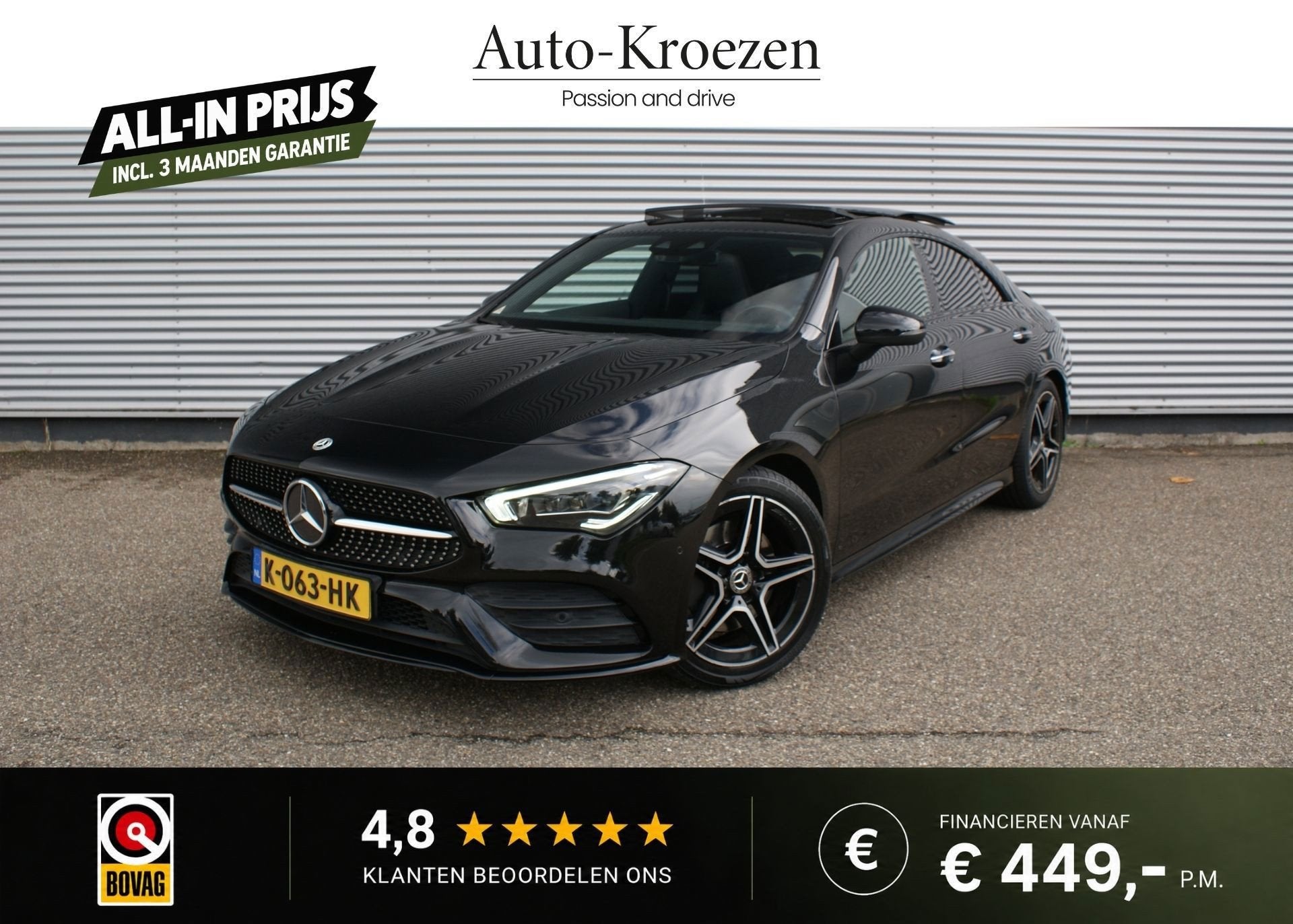Mercedes-Benz CLA-klasse 200 ///AMG Pakket | Pano | Sfeer |, CLA, Gebruikt, 4 cilinders, 715 kg