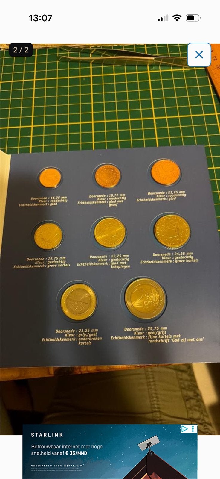Gesealde euromunten in mapje, Verzenden, Overige landen, Overige waardes