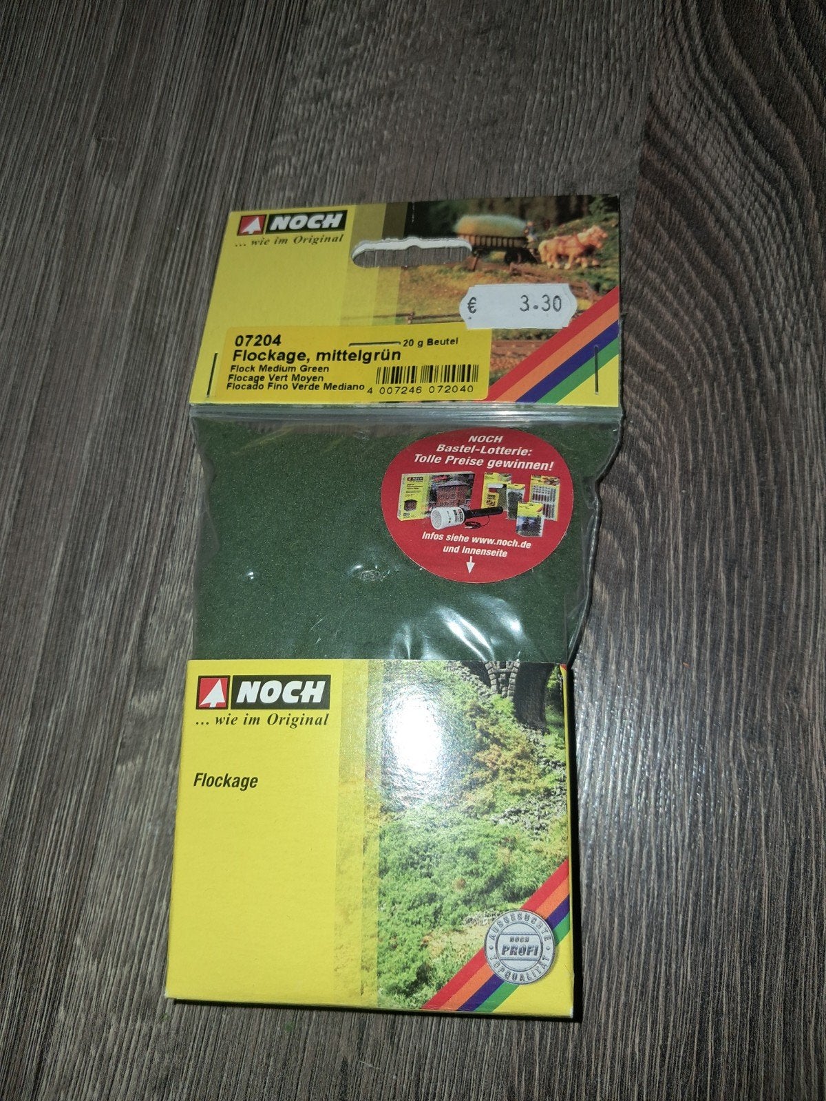 NOCH Flockage middelgroen - 20g voor modelbouw, Ophalen of Verzenden, Nieuw, Natuur, Overige merken