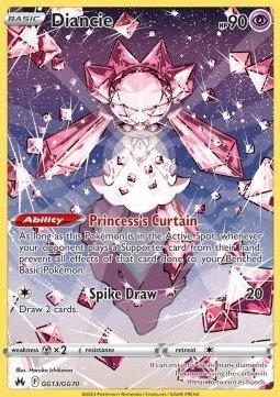 Diancie #GG13 - CRZ -Crown Zenith, Verzenden, Zo goed als nieuw