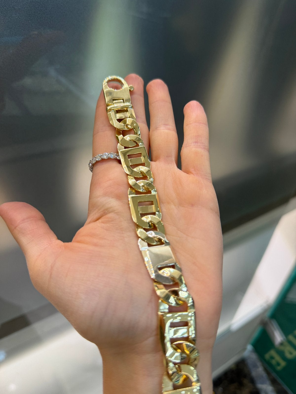 14KT Goud - 73.3 Gram - Armband - ROLLIE - Herenarmband, Ophalen, Nieuw, Goud