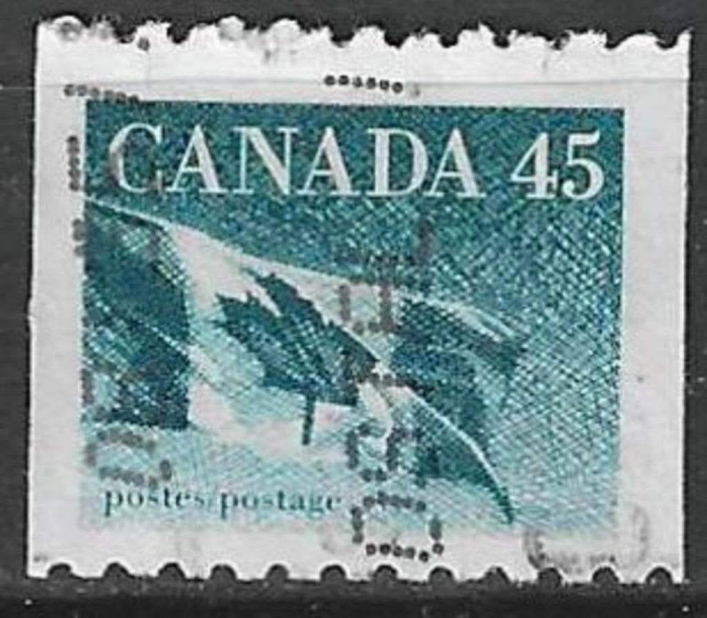 Canada 1995 - Yvert 1417 - Nationale vlag (ST), Verzenden, Gestempeld, Noord-Amerika