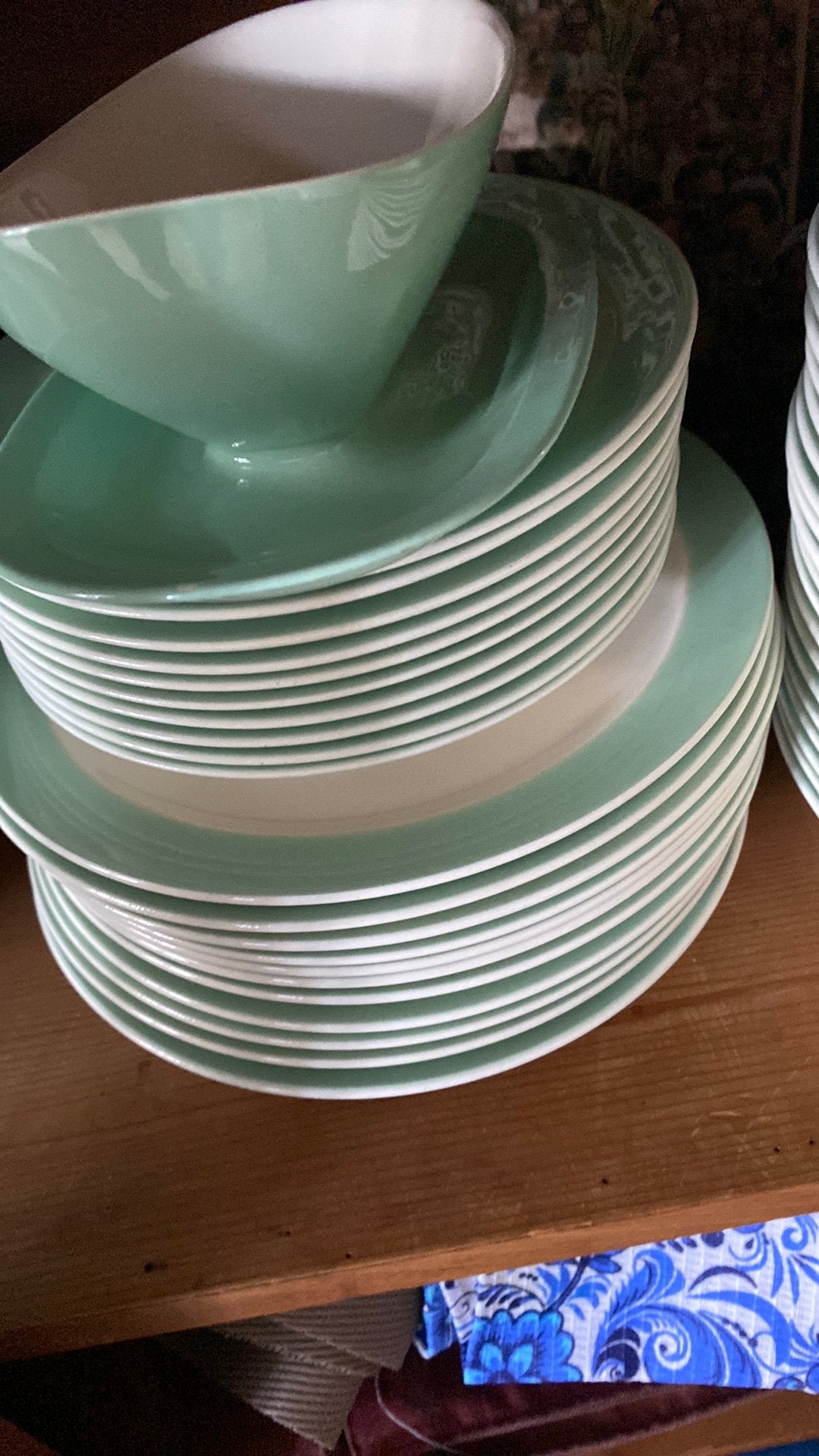 Gezocht: serviesgoed Sphinx Regout Pastel groen, Ophalen of Verzenden