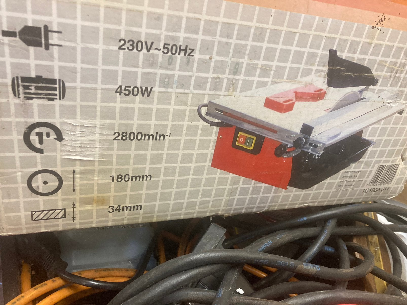Tegelwaterzaag, Ophalen, Overige typen, Zo goed als nieuw, 30 tot 70 mm