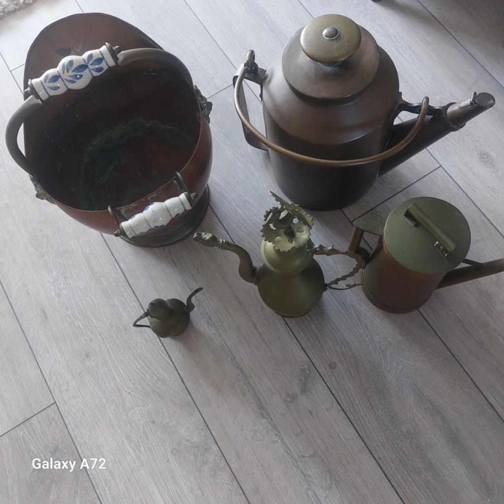 Antieke koperen en bronzen decoratieve items, Ophalen of Verzenden