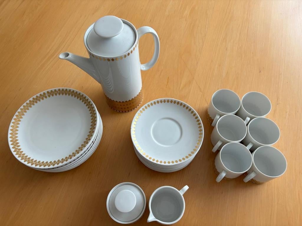 Vintage Thomas Medaillon Gold Servies - 23-delig, Ophalen