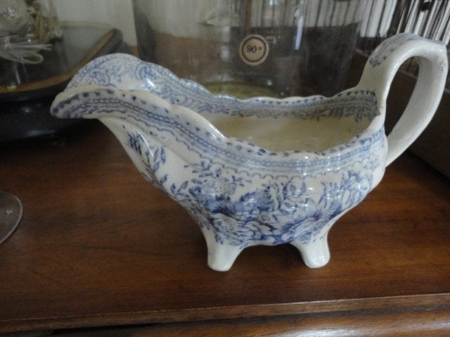 antieke porseleinen JUSKOM PHEASANT, BLAUW decor, Ophalen of Verzenden