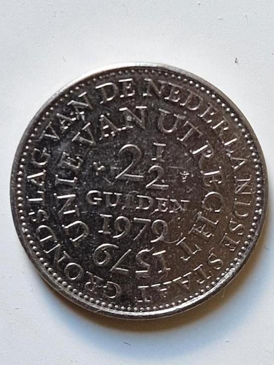 Rijksdaalder 1979 unie van Utrecht, Ophalen of Verzenden, Koningin Juliana, 2½ gulden, Losse munt