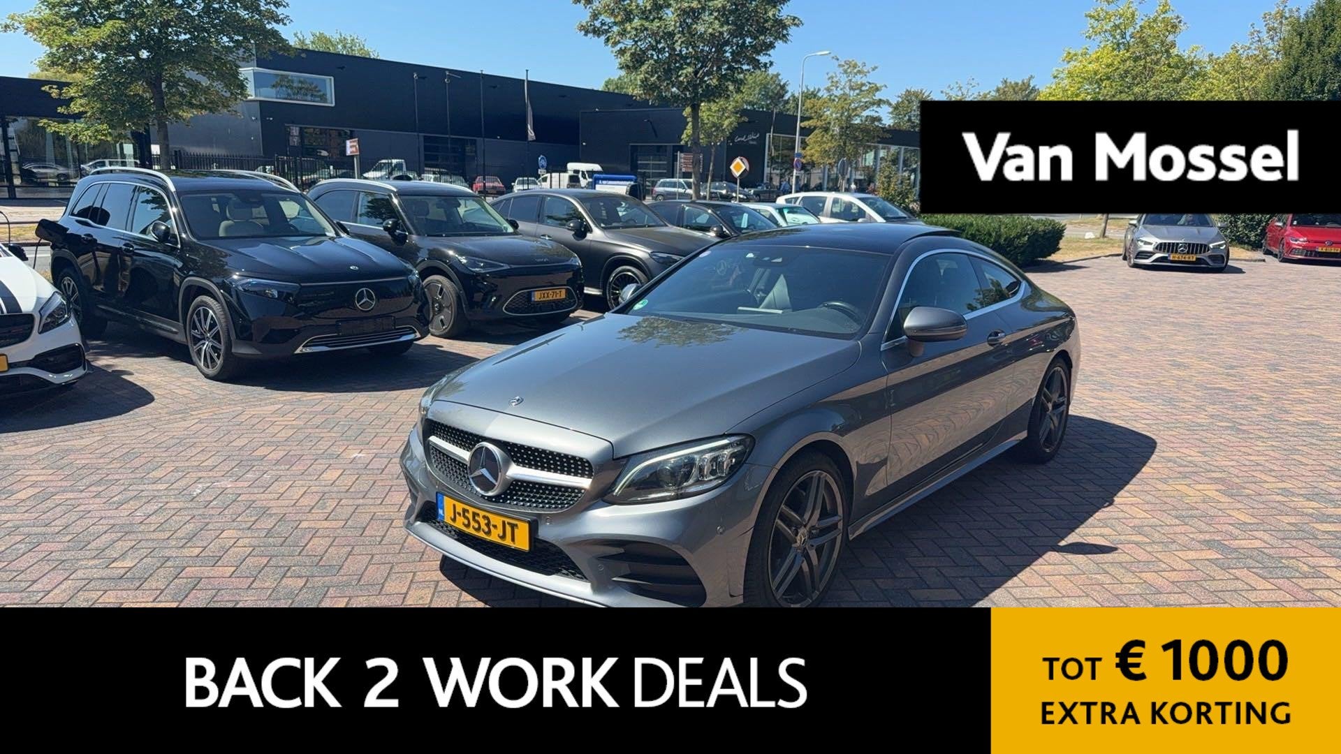 Mercedes-Benz C-klasse Coupé 200 4MATIC Premium Plus Pack A, Auto's, Automaat, 12 maanden, 4 cilinders, 4 stoelen