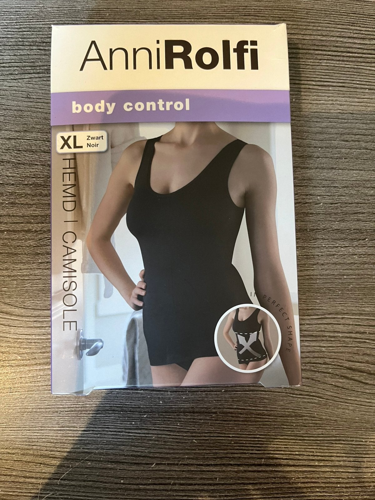 AnniRolfi corrigerend hemd zwart XL, Ophalen of Verzenden, Zwart, Hemd