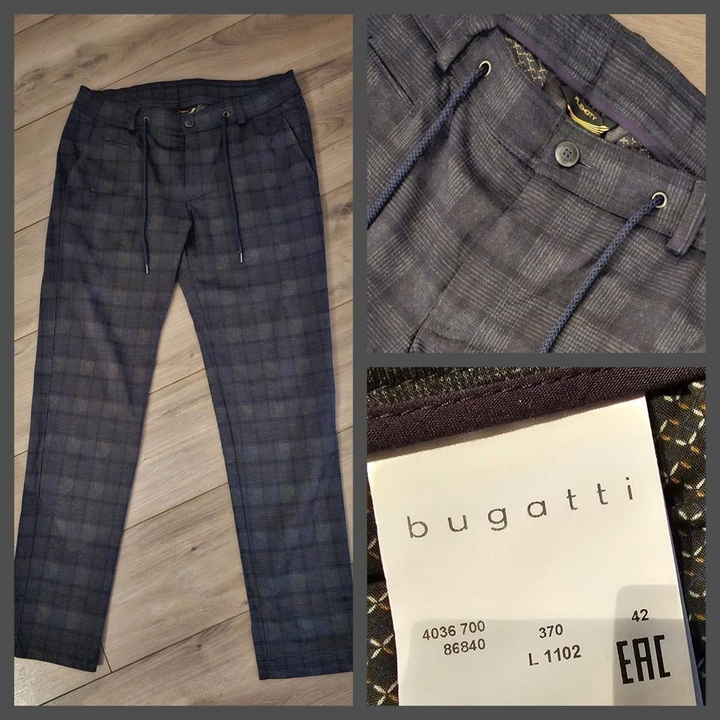 Bugatti prachtige ruit broek mt 42 in nieuwstaat. Model flex, Ophalen of Verzenden, Zo goed als nieuw