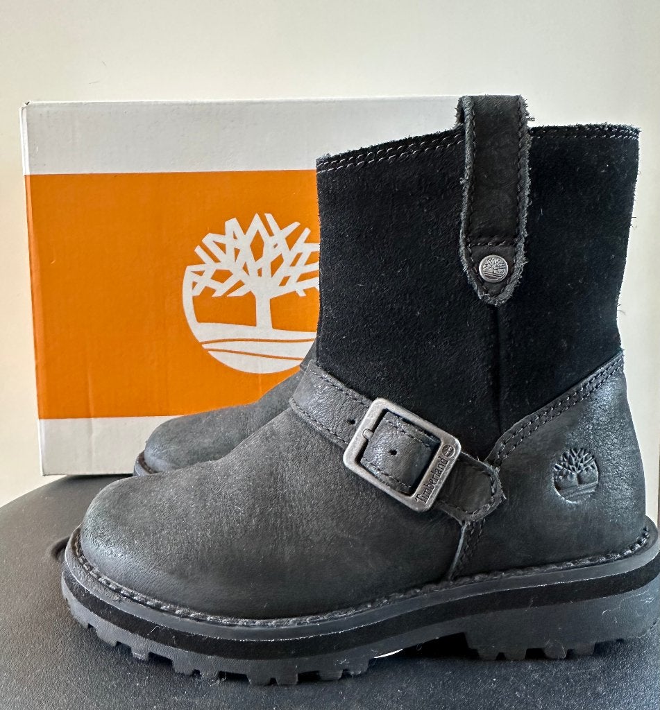 Stoere zwarte & bruine TIMBERLAND laarzen maat 28!, Timberland, Verzenden, Jongen, Laarzen
