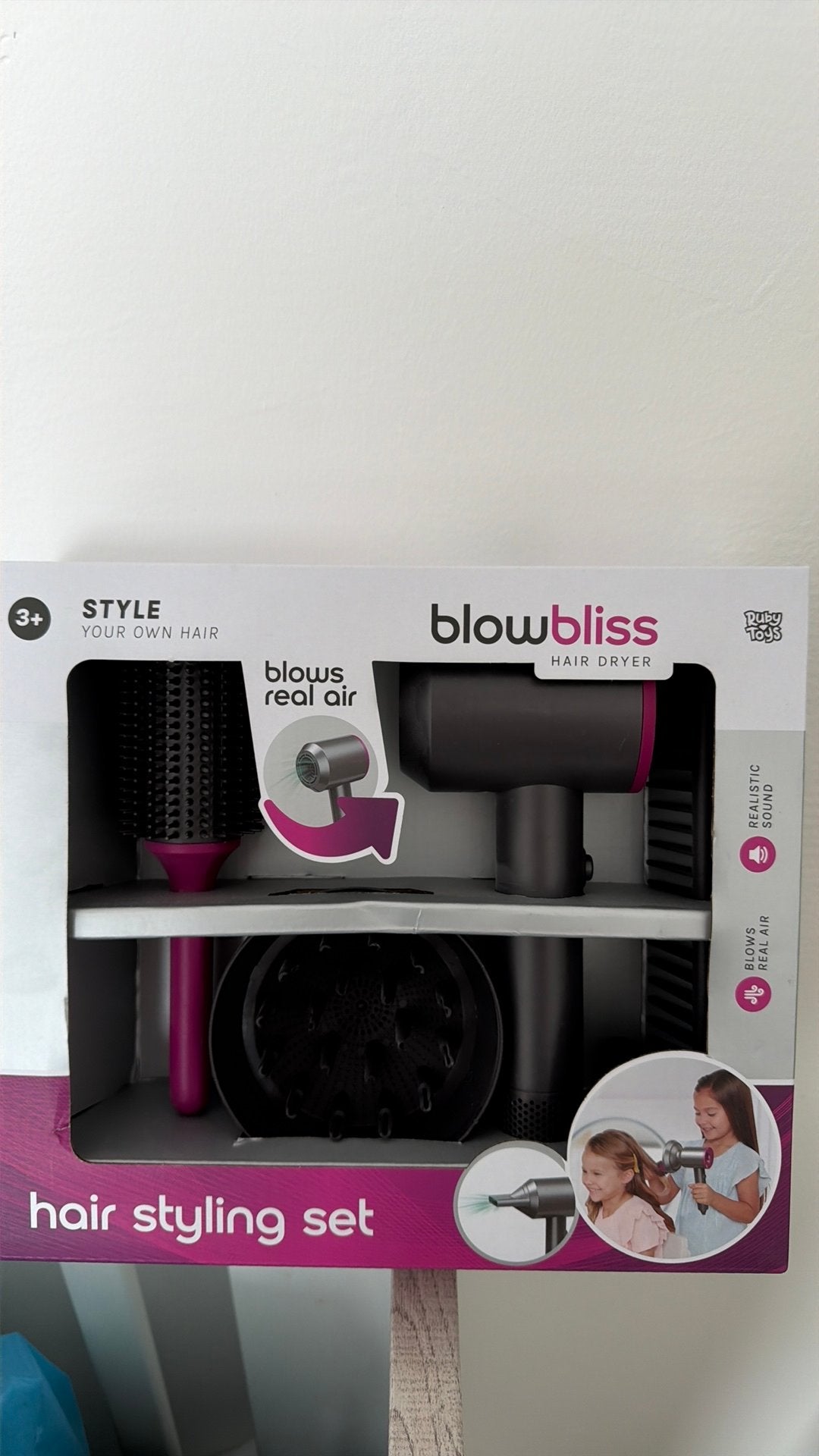 Blowbliss hair dryer 3+, Ophalen, Nieuw, Kunststof