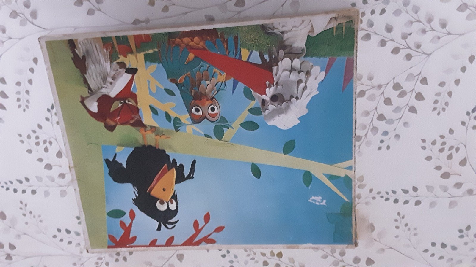 Vintage Fabeltjeskrant Puzzel - Meneer de Uil en Vrienden, Ophalen of Verzenden, Minder dan 500 stukjes, Gebruikt, Legpuzzel