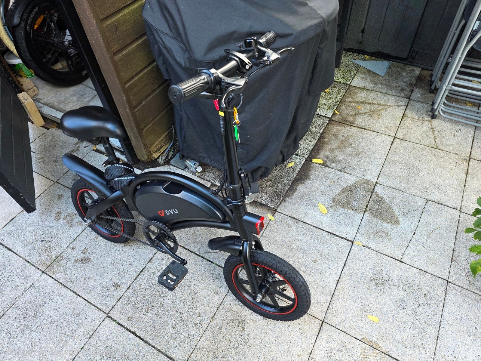 DYU D3F elektrische fiets, Ophalen, Zo goed als nieuw, 50 km per accu of meer, Overige merken