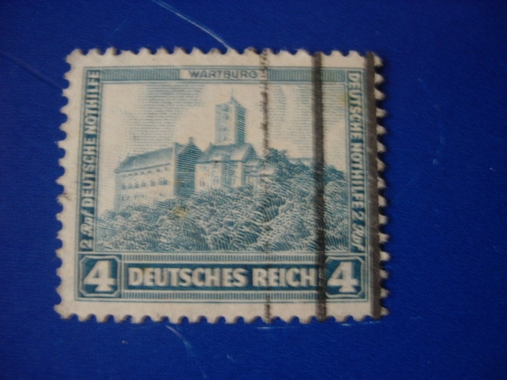 Duitsland 1932 Emergency aid, Castles 1 zegel van 5, Verzenden, BRD, Gestempeld