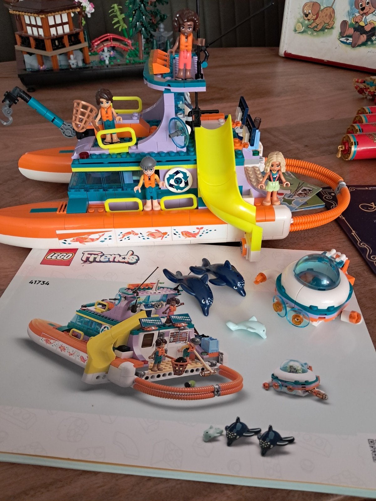 Lego Friends 41734 Zee dolfijnencruiser groot, Lego, Friends, Ophalen of Verzenden, Zo goed als nieuw