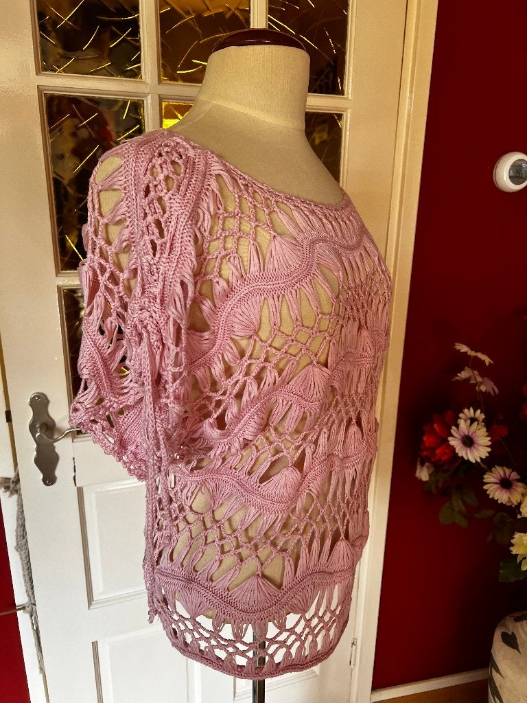 leuke roze trui, Ophalen, Zo goed als nieuw, Maat 38/40 (M), Roze