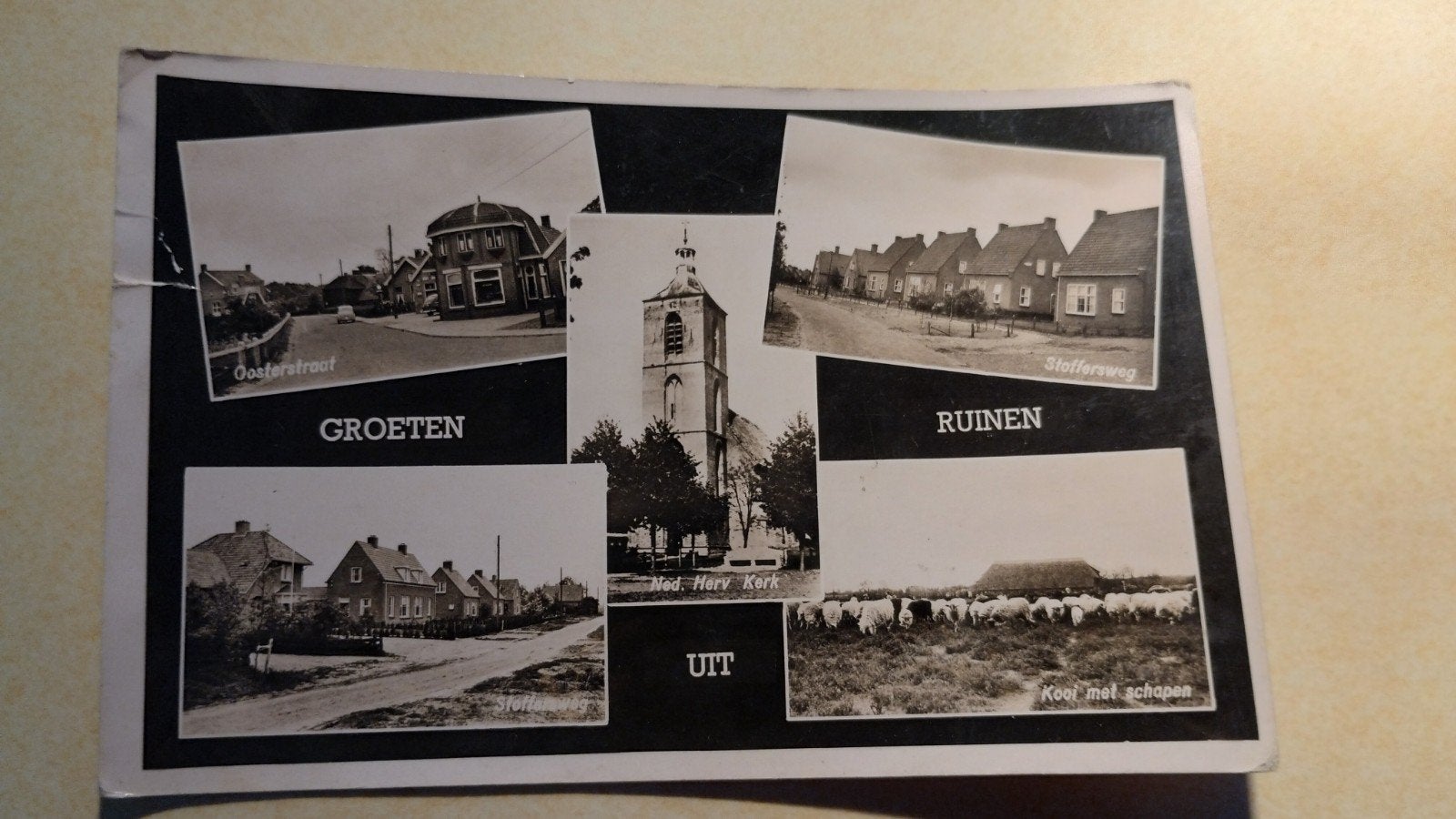 Oude ansichtkaart Ruinen, Drenthe, Ophalen of Verzenden, 1940 tot 1960, Gelopen, Drenthe
