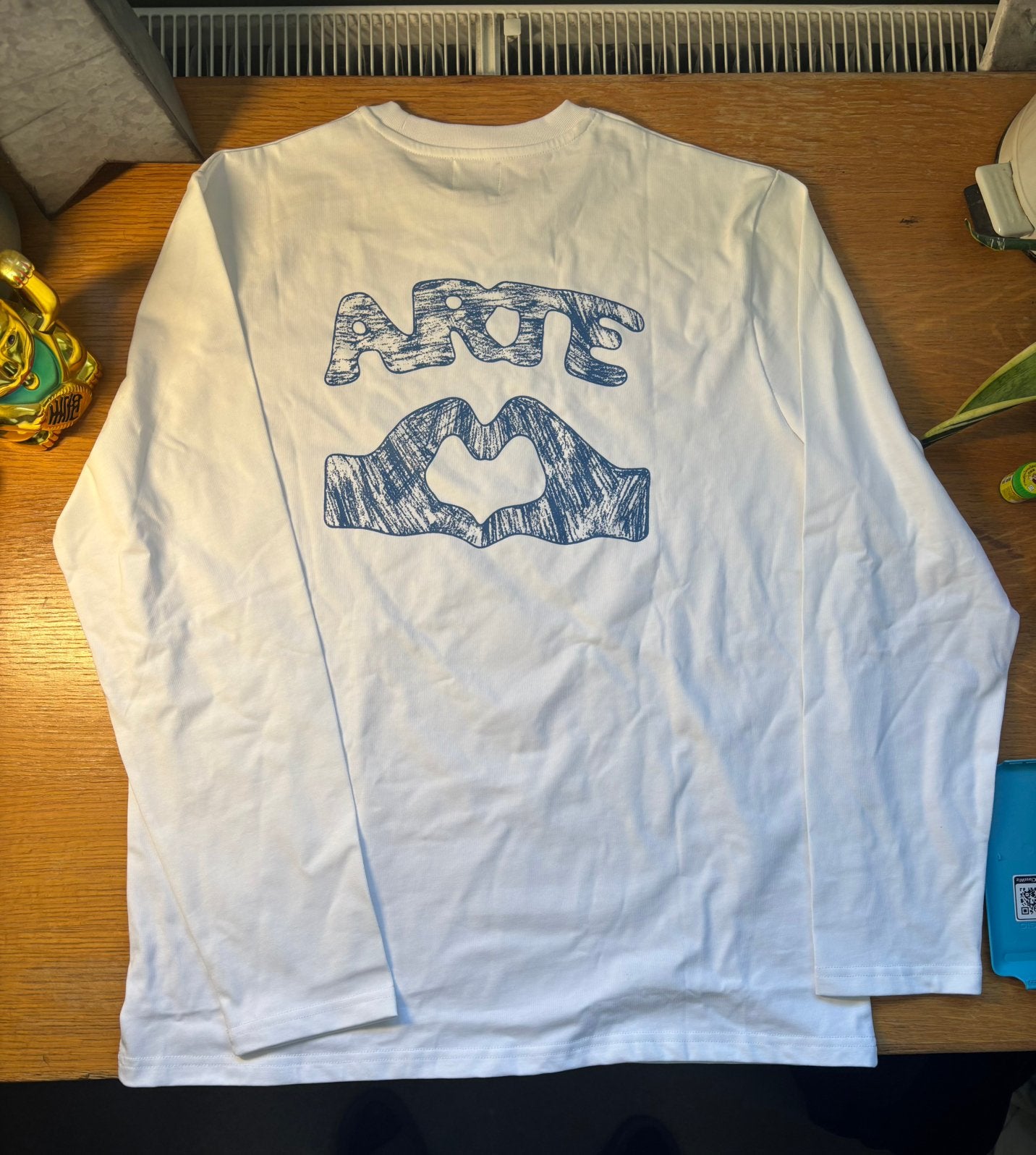 Arte Longsleeve Maat M Wit/blauw Nieuw Met Kaartjes, Verzenden, Nieuw, Maat 48/50 (M), Wit