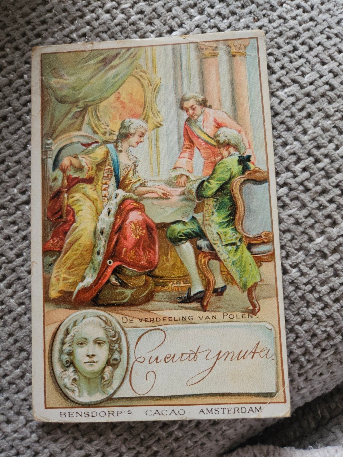 Bensdorp Cacao Catharina II Verzamelkaart, Verzamelen, Merken en Reclamevoorwerpen, Ophalen of Verzenden