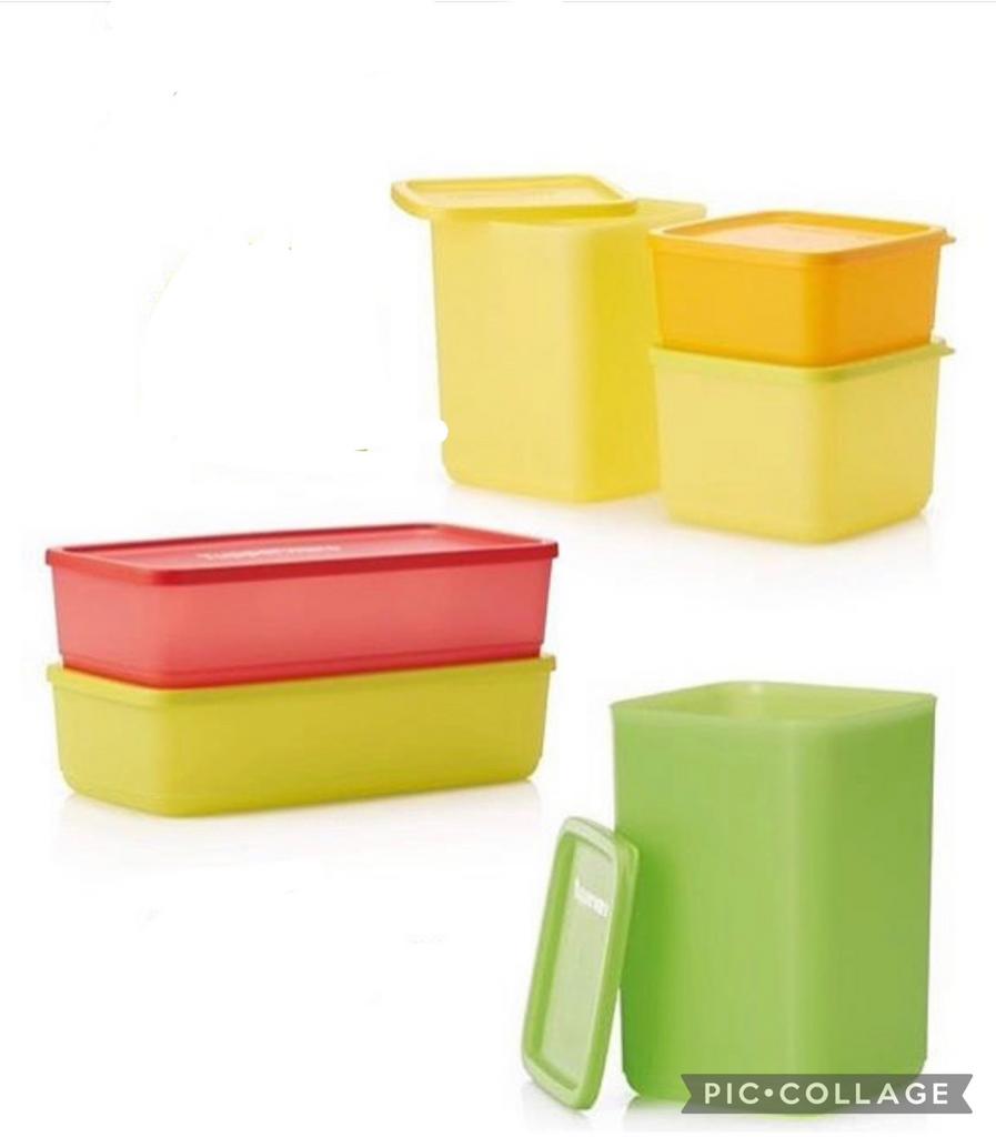Tupperware Cubix Set Nieuw, Ophalen of Verzenden, Nieuw, Groen, Overige typen