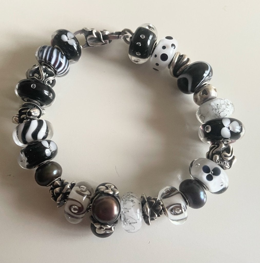 Complete Trollbeads armband alles origineel, Sieraden, Tassen en Uiterlijk, Overige kleuren, Ophalen of Verzenden, Zo goed als nieuw