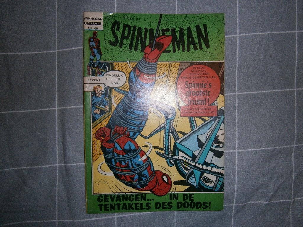 Spinneman nr. 65. Gevangen.. in de Tentakels des doods. 1973, Boeken, Europa, Stan Lee en Roy Thomas, Ophalen, Gelezen