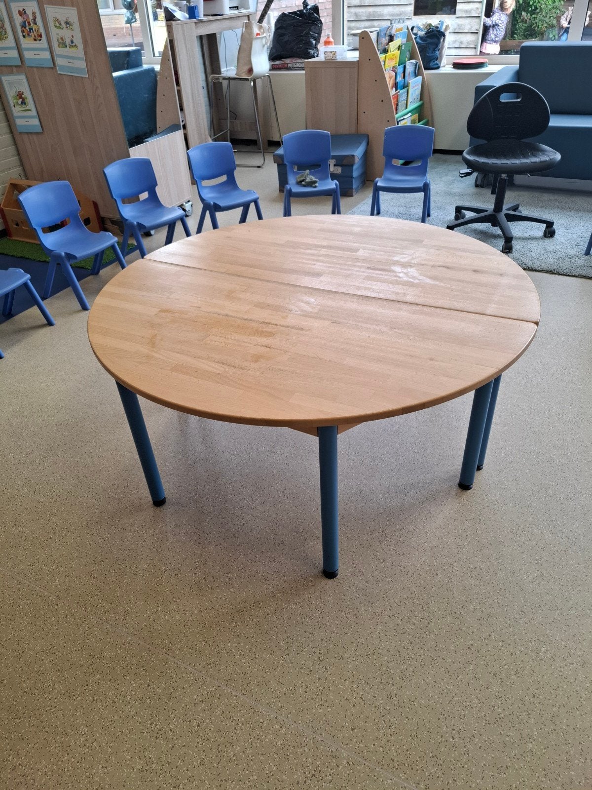 Flexibele Halfronde Tafels, Overige houtsoorten, Gebruikt, Rond, Vier personen