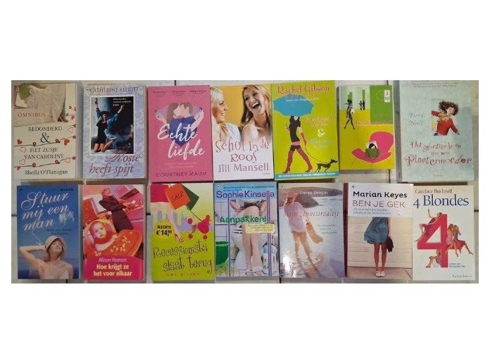 Diverse romans en chicklit boeken - 14 stuks voor 12.50, Ophalen of Verzenden, Gelezen