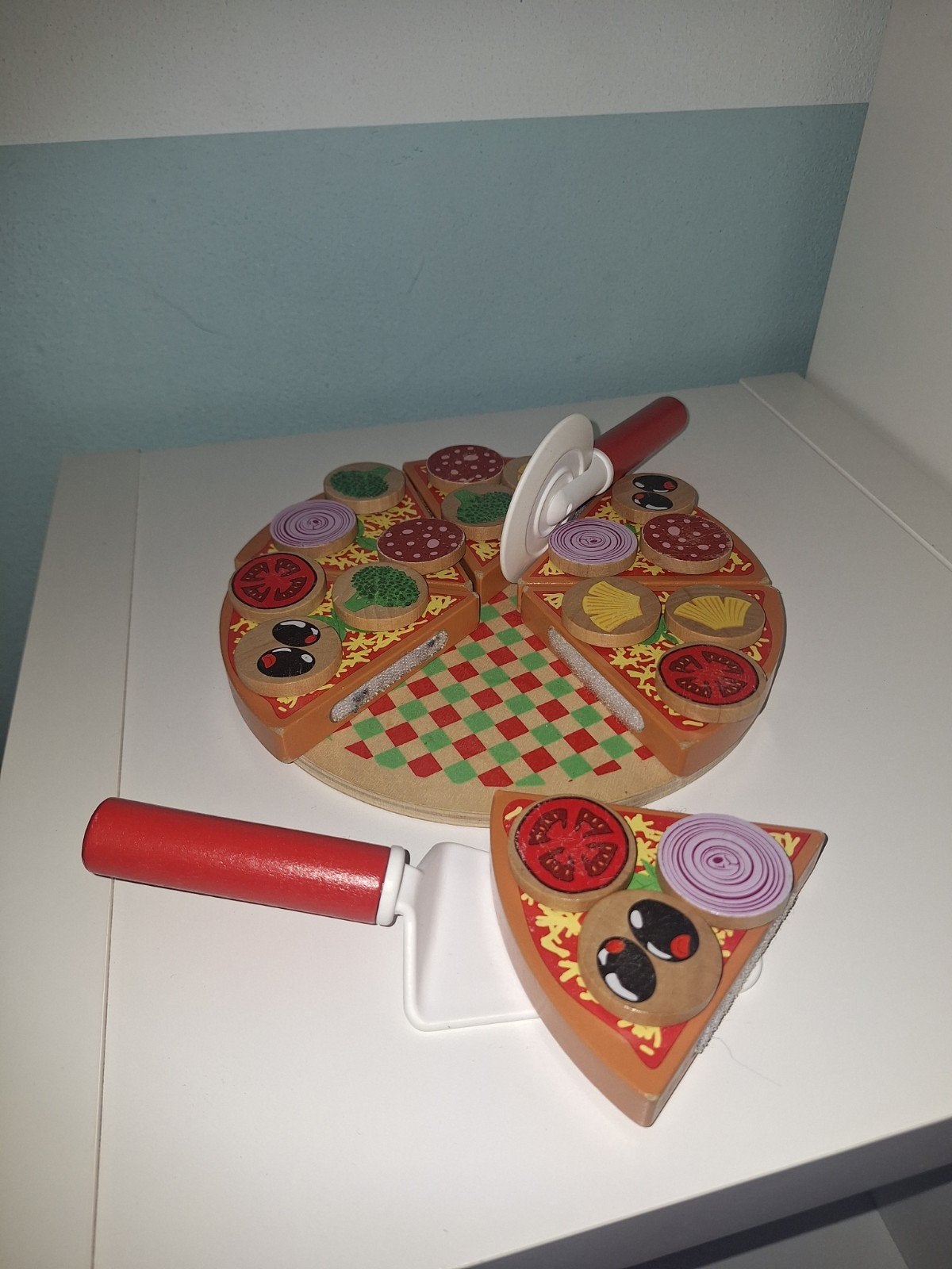 Houten pizza!, Ophalen of Verzenden, Zo goed als nieuw, Hout, Speelkeuken-accessoire