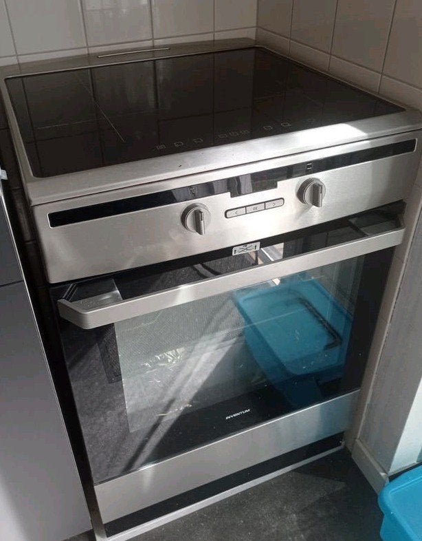 Inventum Vrijstaand Inductiefornuis met Oven, Ophalen, Hete lucht, 60 cm of meer, 4 kookzones