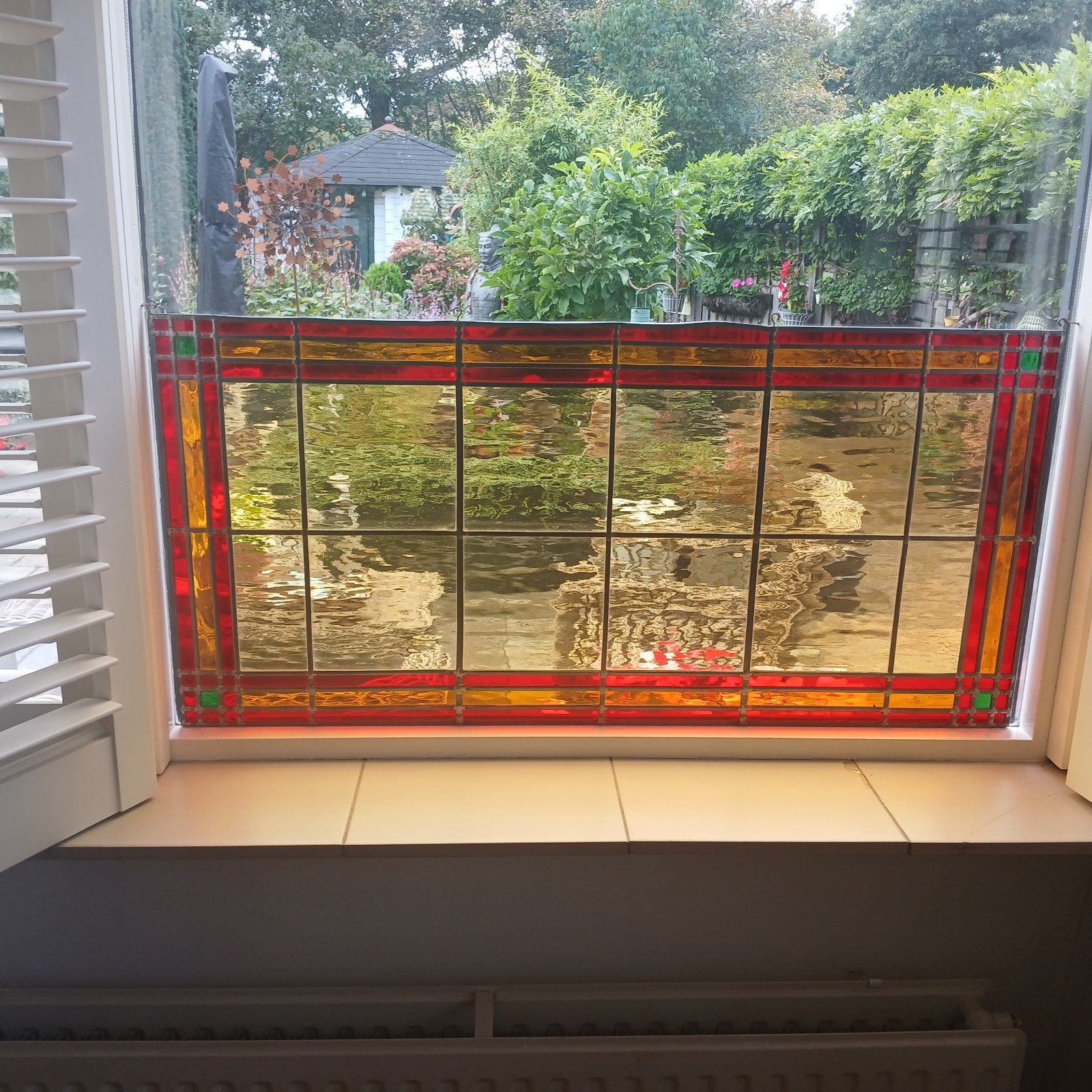 Glas in lood raamhanger - 104x49cm, Ophalen