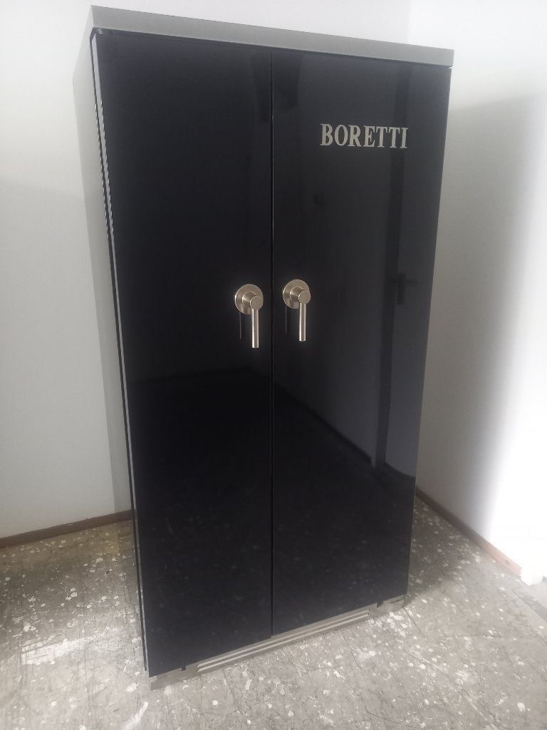 Amerikaanse koelkast BORETTI piano zwart A+, Witgoed en Apparatuur, Koelkasten en IJskasten, Ophalen, 200 liter of meer, 60 cm of meer