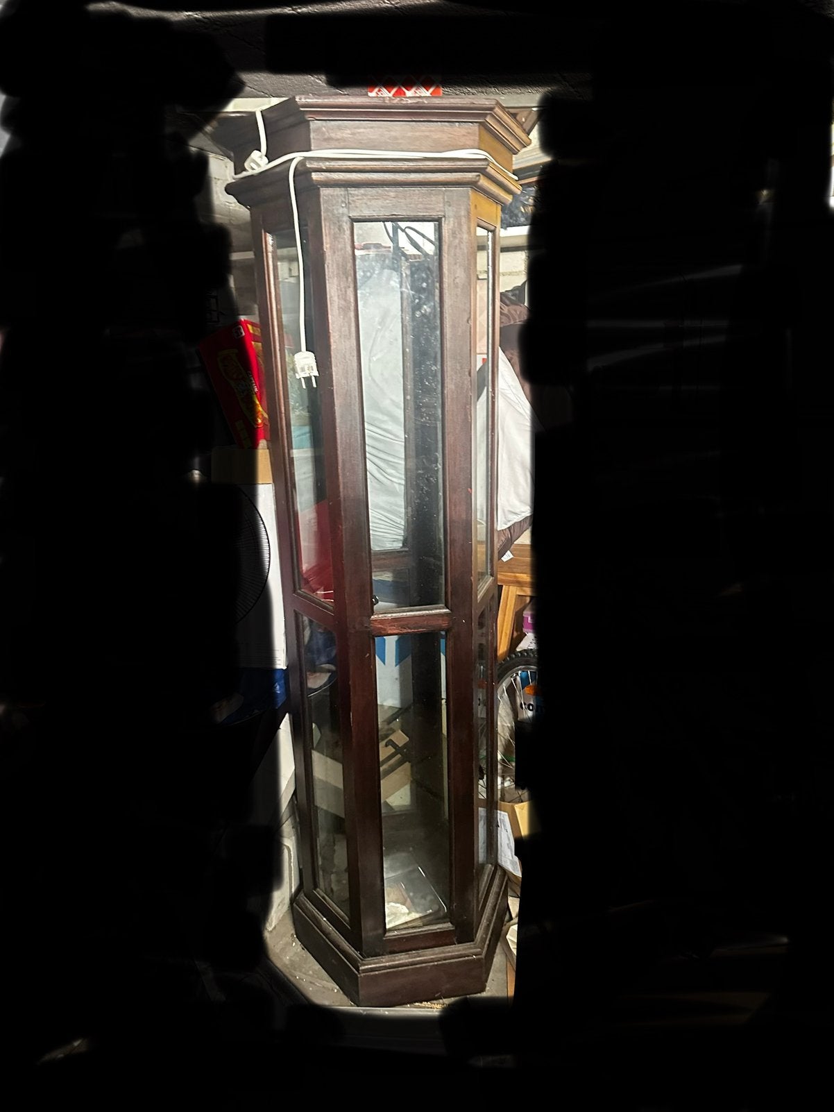 Vitrine kast, Antiek en Kunst, Ophalen, Overige materialen