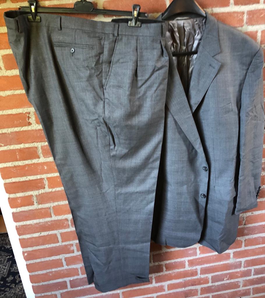Nieuw Scabal Super 130's Ruit Maatpak Grijs Ruit Mt 65, Ophalen of Verzenden, Zo goed als nieuw, Overige maten, Grijs