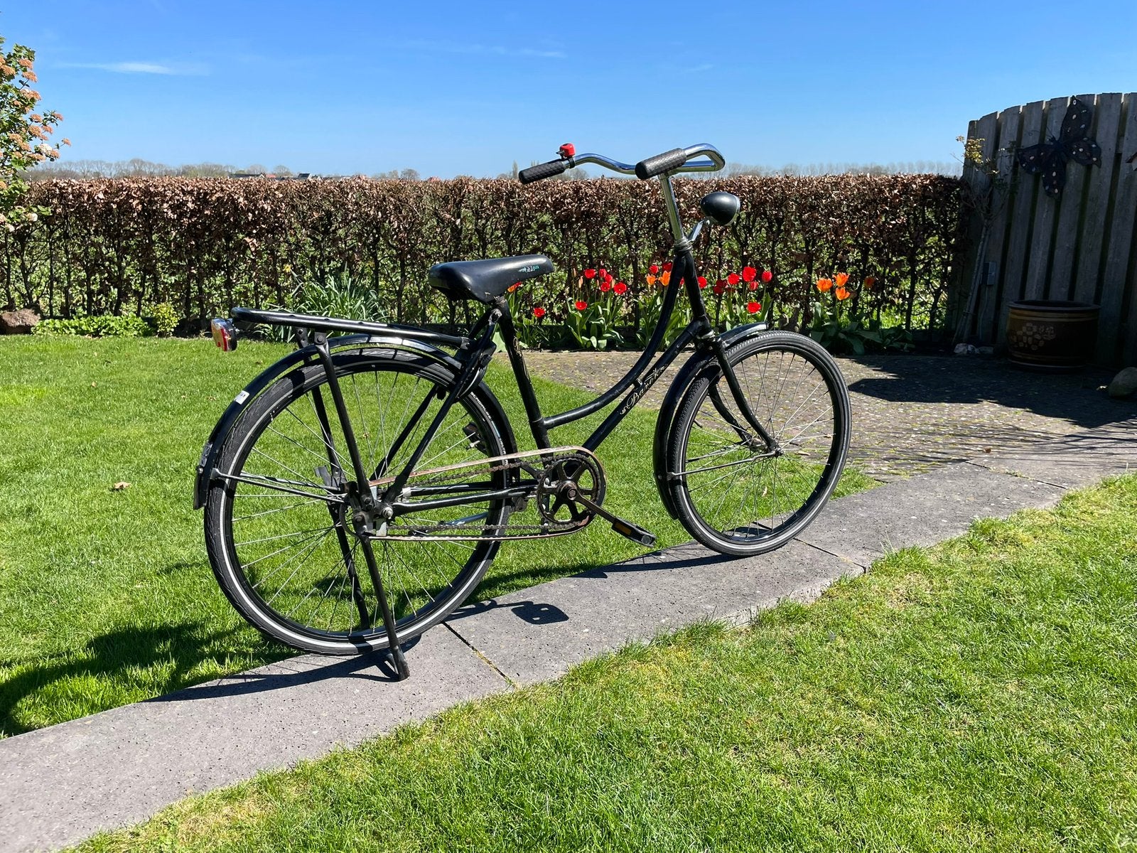 Kinder omafiets 24 inch met terugtraprem, Ophalen, Zo goed als nieuw, Kinderkar