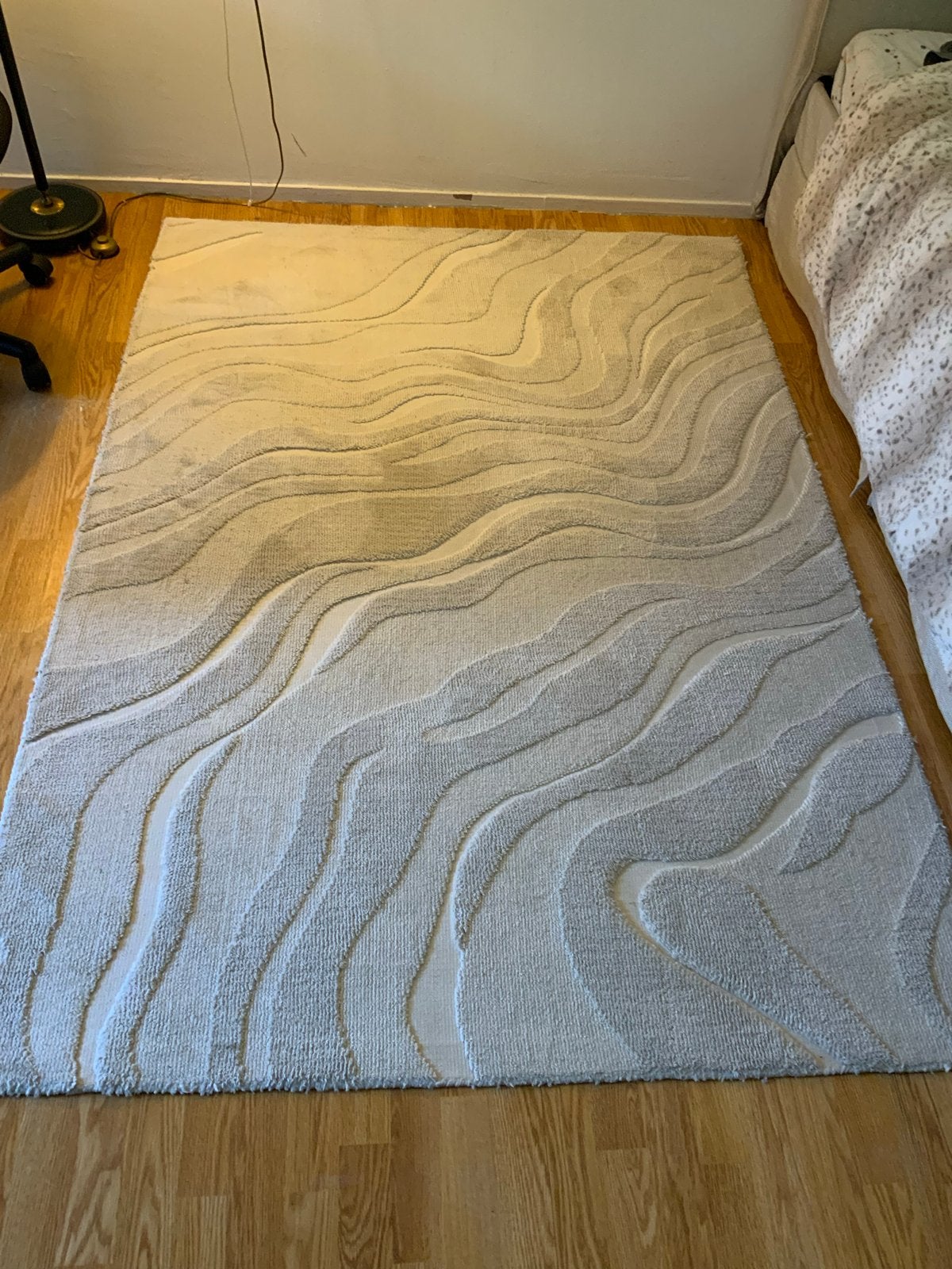 JYSK Klematis Vloerkleed - 140x200 cm, Gebruikt, 100 tot 150 cm, Wit, Ophalen of Verzenden