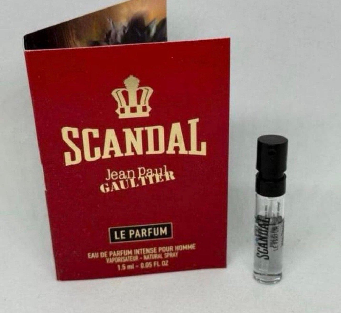 Parfum proefje Scandal Le Parfum Homme 1,5 ml edp intense, Verzenden, Nieuw