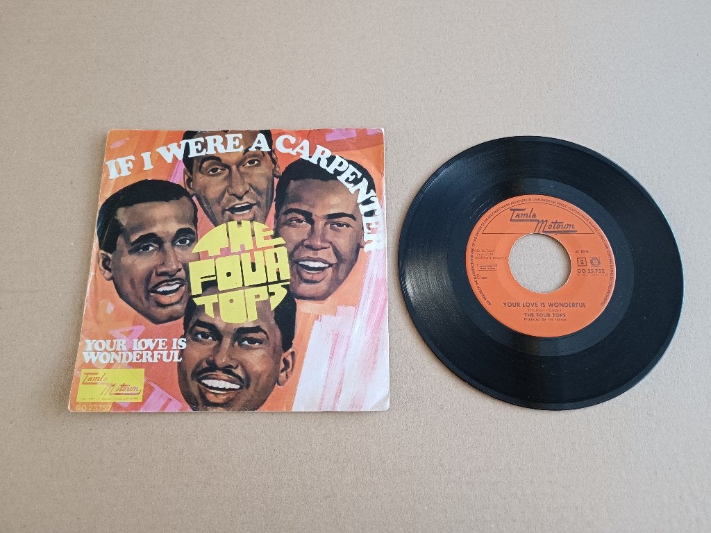 Single: The Four Tops - If I Where A Carpenter (1968), Cd's en Dvd's, Ophalen of Verzenden, Gebruikt, 7 inch, Pop