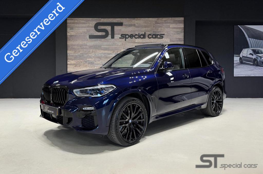 BMW X5 xDrive40i High Executive 7p.|Laser|GPS Volgsysteem, Automaat, Gebruikt, Met garantie (alle), Blauw